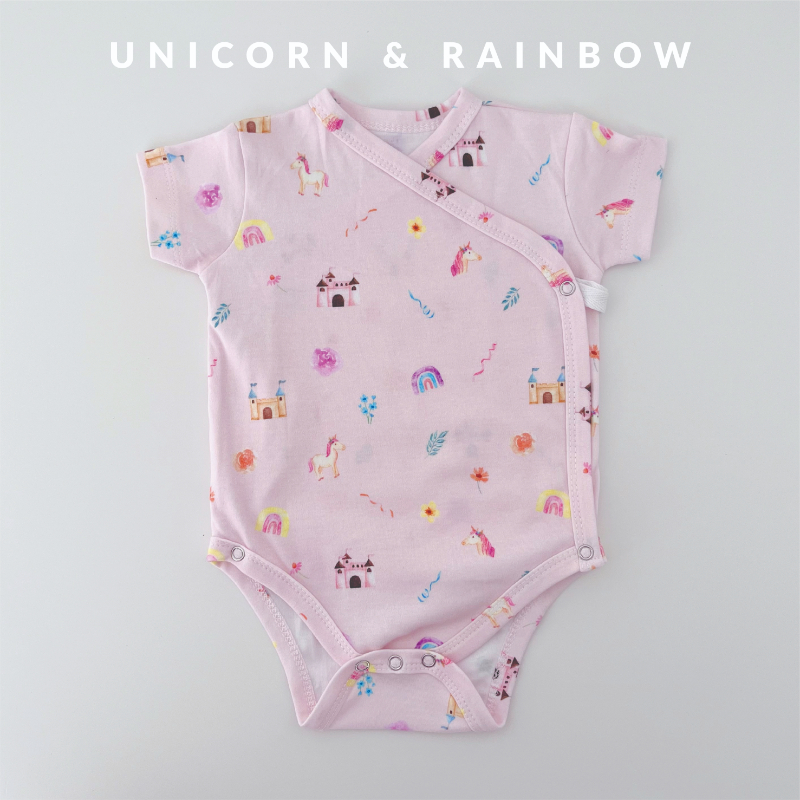 Happyrei Kimono Onesies Short Sleeve - Unicorn